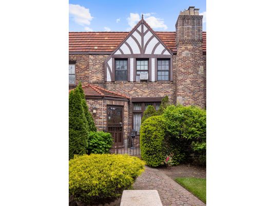 Exterior, Facade, Brick Facade, Tudor Revival