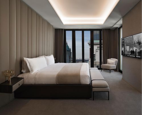 Bedroom, Interior, Recessed Lighting