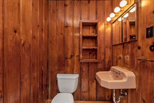 Bathroom, Interior, Wooden Walls