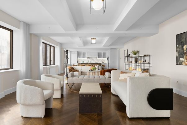 Interior, Kitchen, Living room, Wood Texture Flooring