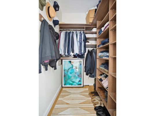 Interior, Walk-in Closets, Wood Texture Flooring