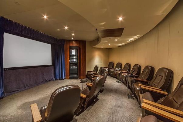 Home Theatre Room, Interior, Projection Screen, Recessed Lighting, Theatre Room