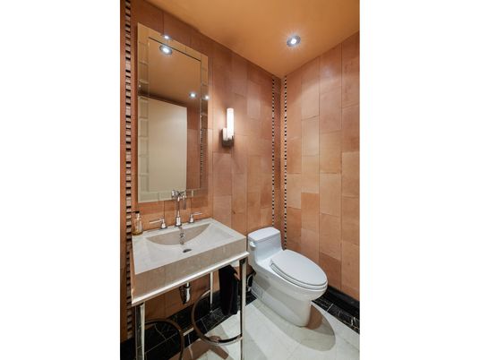 Bathroom, Interior, Recessed Lighting, Wooden Walls