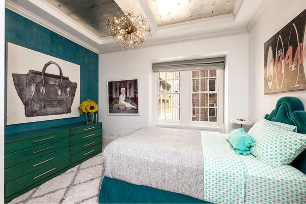 Bedroom, Chandelier, Interior