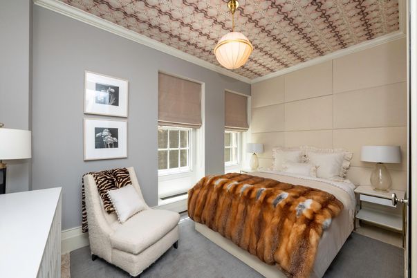 Bedroom, Interior, Pendant Lights