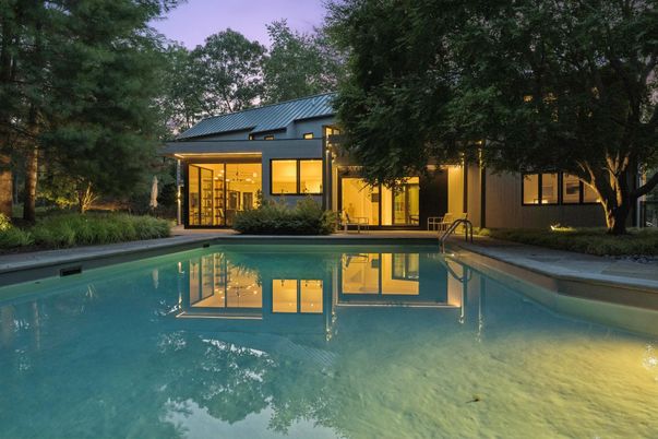 Exterior, Pool, Solar Panels