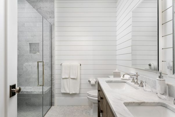 Bathroom, Glass Shower, Interior