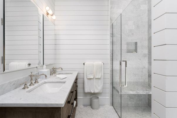 Bathroom, Glass Shower, Interior