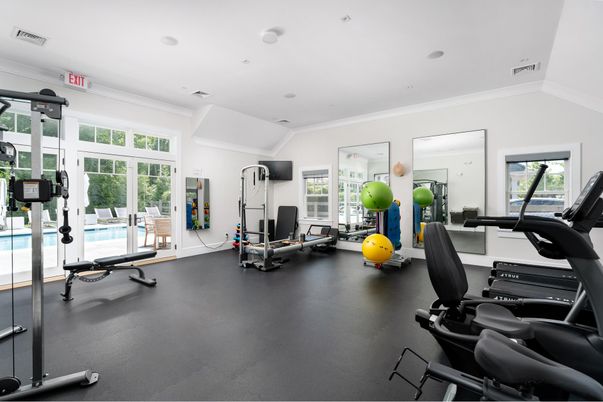 Fitness Equipment, Gym, Interior, Recessed Lighting