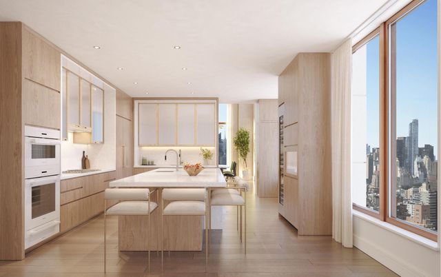 Dining room, Interior, Kitchen, Recessed Lighting, Wood Texture Flooring
