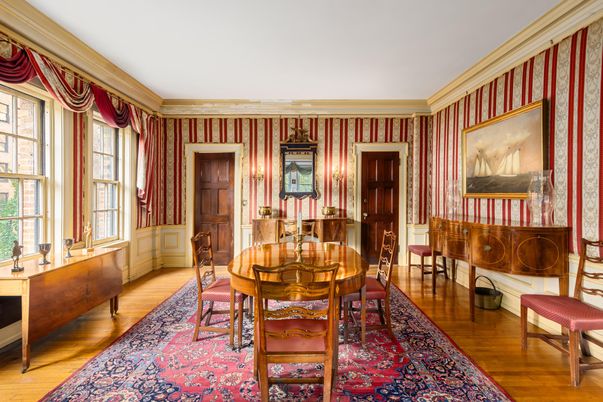 Dining room, Interior, Wood Texture Flooring