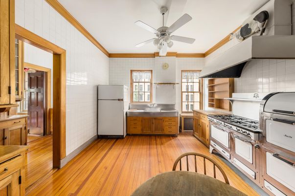 Interior, Kitchen, Wood Texture Flooring