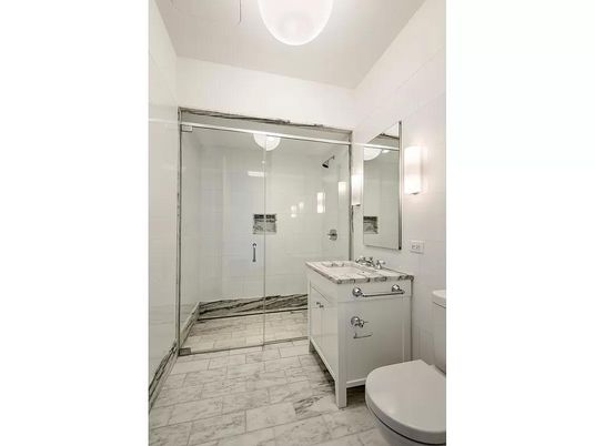 Bathroom, Glass Shower, Interior, Marble