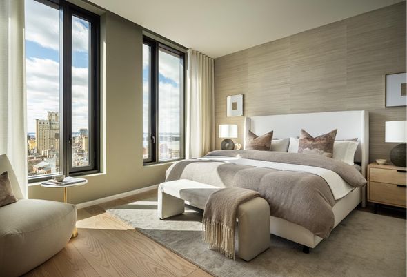 Bedroom, Interior, Wood Texture Flooring