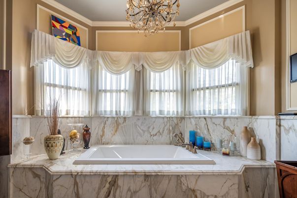 Bathroom, Chandelier, Interior