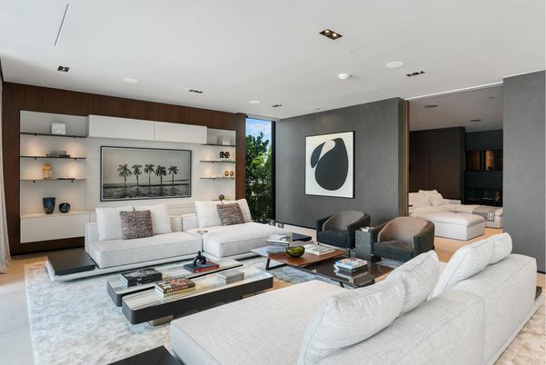 Interior, Living room, Recessed Lighting
