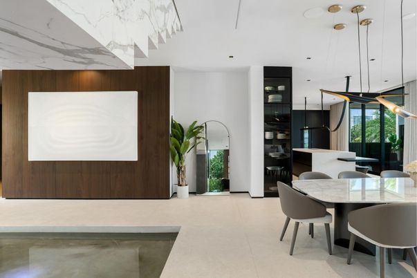 Dining room, Interior, Pendant Lights