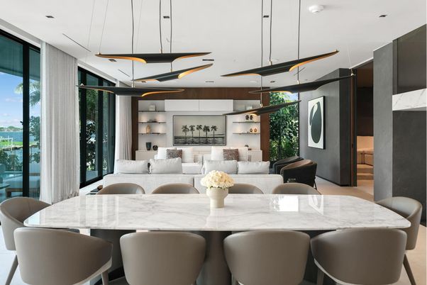 Dining room, Interior, Kitchen, Living room, Pendant Lights, Recessed Lighting