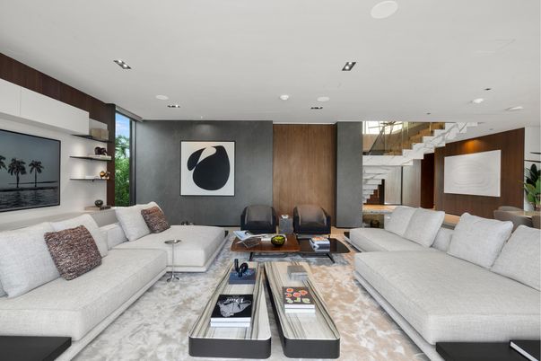 Interior, Living room, Recessed Lighting