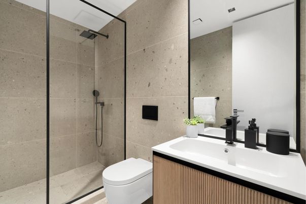 Bathroom, Glass Shower, Interior