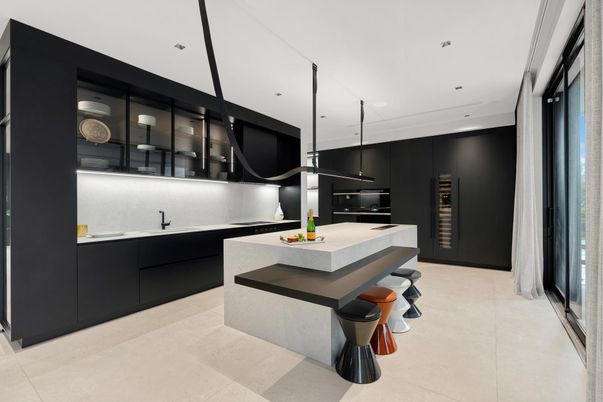 Interior, Kitchen, Pendant Lights, Recessed Lighting, Stainless Steel Appliances