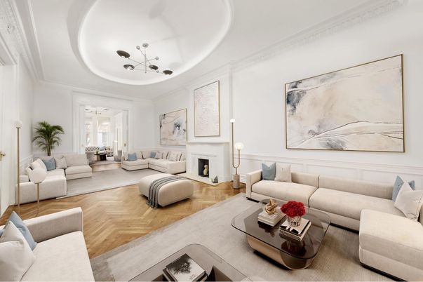 Fireplace, Interior, Living room, Pendant Lights, Wood Texture Flooring
