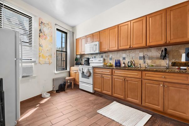 Interior, Kitchen, Wood Texture Flooring