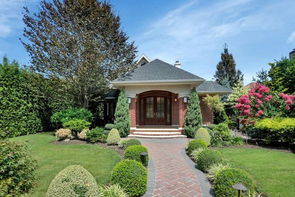 Backyard, Exterior, Facade, Brick Facade, French Provincial