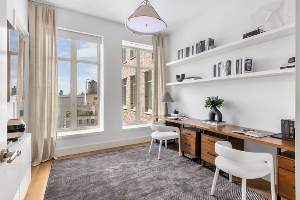 Home Office, Interior, Wood Texture Flooring