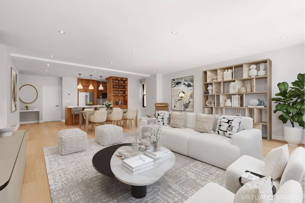 Dining room, Interior, Kitchen, Living room, Pendant Lights, Recessed Lighting, Wood Texture Flooring