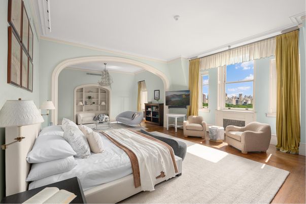 Bedroom, Chandelier, Interior, Wood Texture Flooring