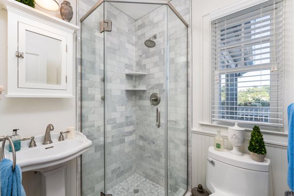 Bathroom, Glass Shower, Interior