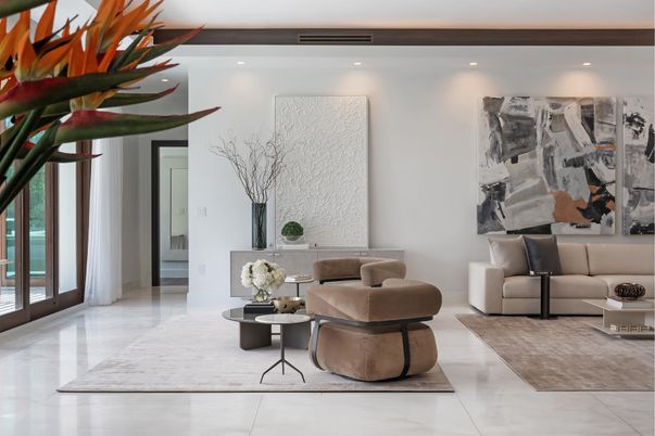 Interior, Living room, Recessed Lighting