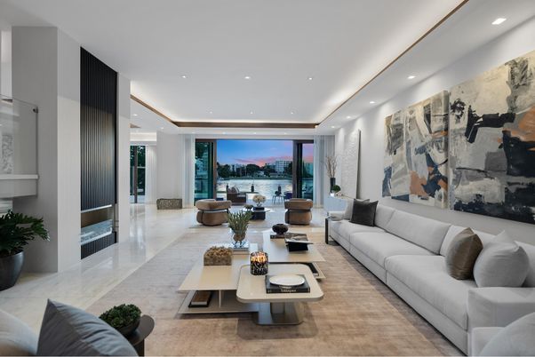 Interior, Living room, Recessed Lighting