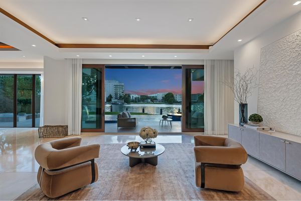 Interior, Living room, Recessed Lighting