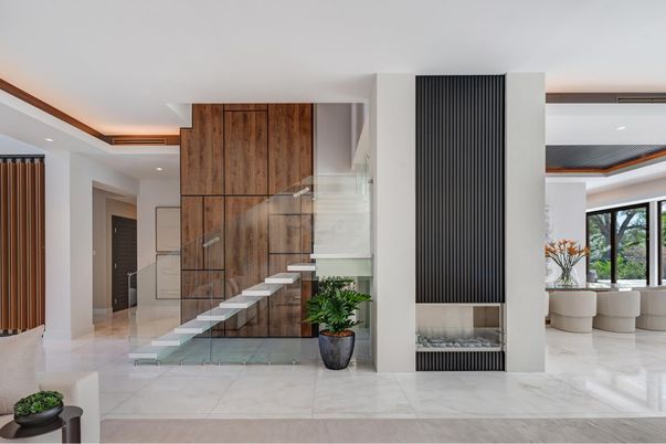 Interior, Marble, Recessed Lighting