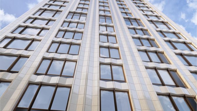 Exterior, Facade, Condo Building