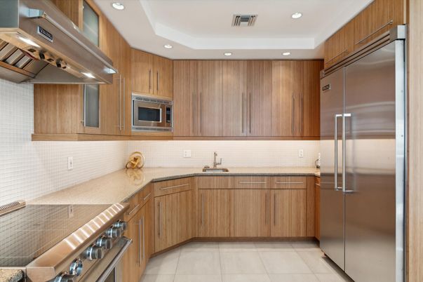Interior, Kitchen, Recessed Lighting, Stainless Steel Appliances