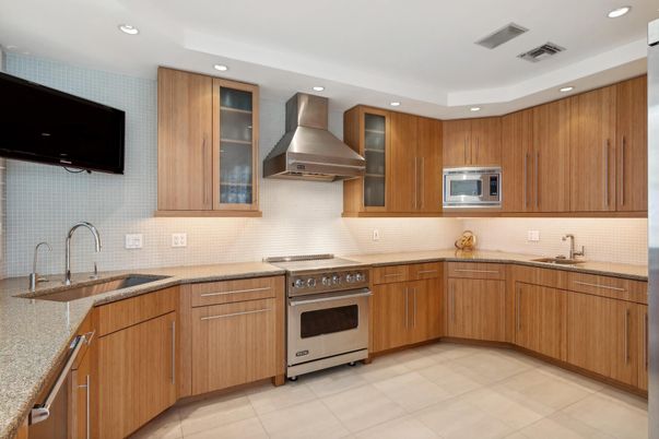 Interior, Kitchen, Recessed Lighting, Stainless Steel Appliances