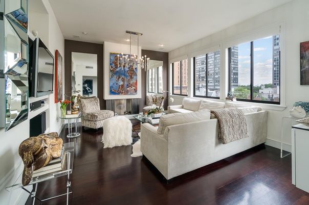Fireplace, Interior, Living room, Pendant Lights, Recessed Lighting, Wood Texture Flooring
