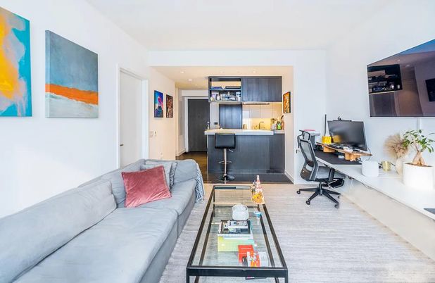 Home Office, Interior, Living room, Recessed Lighting