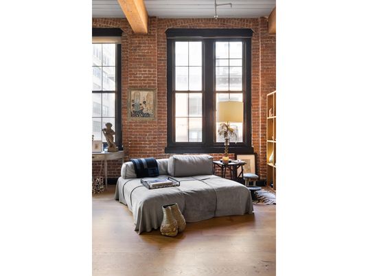 Interior, Stone Walls, Wood Texture Flooring