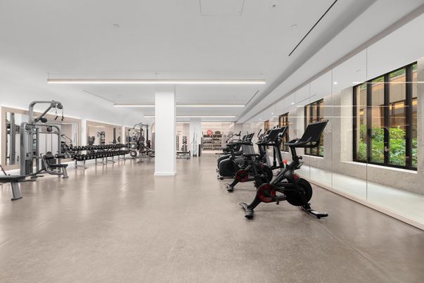 Fitness Equipment, Gym, Interior, Recessed Lighting