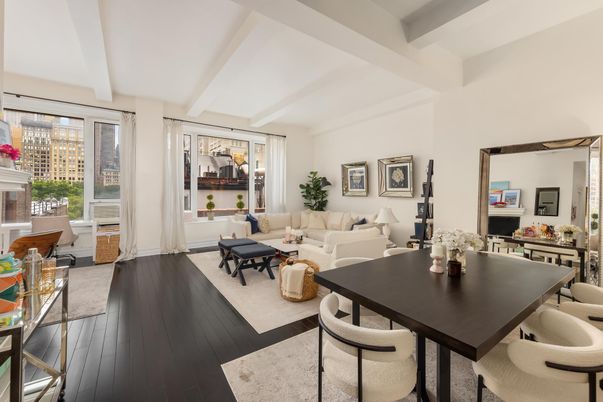 Dining room, Fireplace, Interior, Living room, Wood Texture Flooring