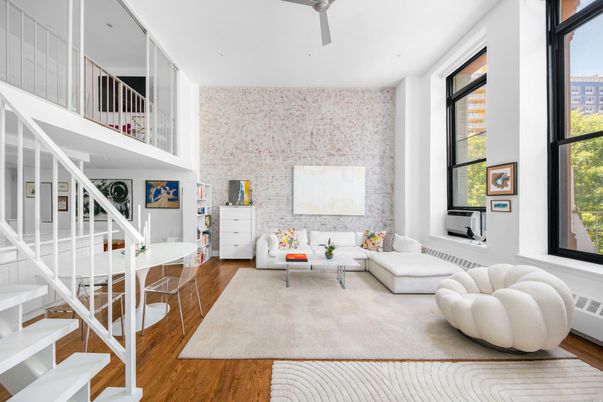 Interior, Living room, Stone Walls, Wood Texture Flooring