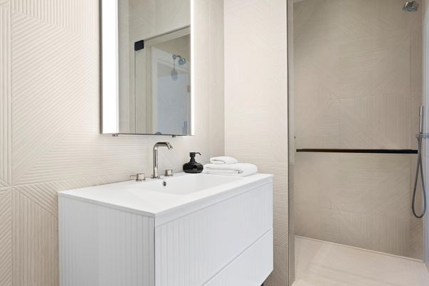 Bathroom, Glass Shower, Interior