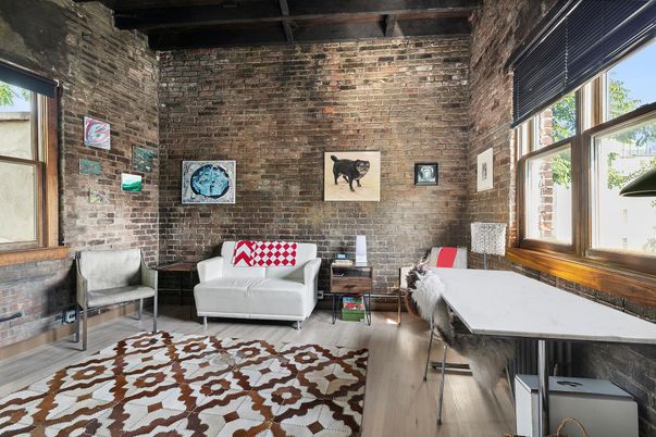 Interior, Stone Walls, Wooden Beams, Wood Texture Flooring