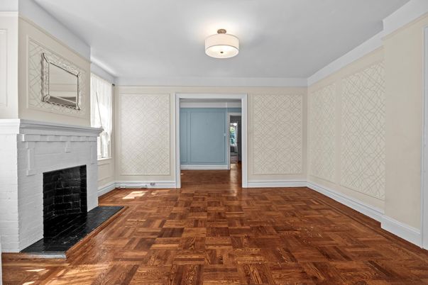 Empty room, Fireplace, Interior, Wood Texture Flooring