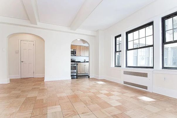 Empty room, Interior, Kitchen, Stainless Steel Appliances