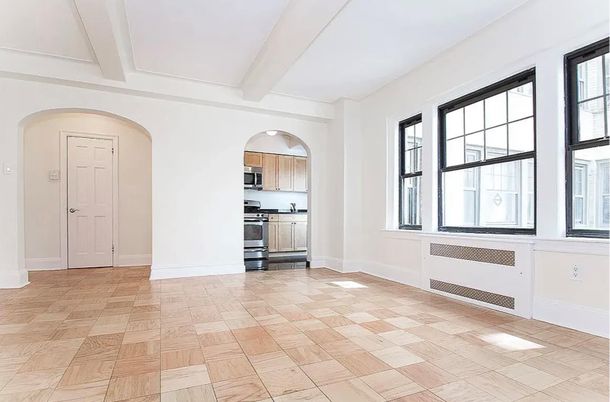 Empty room, Interior, Kitchen, Stainless Steel Appliances
